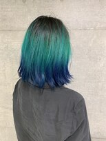 ザ ドット(THE DOT) グリーン　ブルー　グラデーションカラー