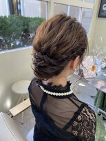 ヘアー アレス(hair ales) アップアレンジ、編み込みアップスタイル