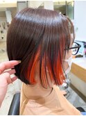 インナーカラー×オレンジ