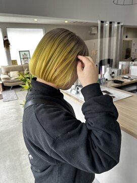 ムーンヘアホーム(MOON hair home) イエロールーツカラー