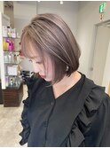 外国人風スタイル!ボブ×バレイヤージュ