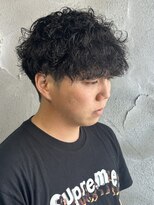 ニアウ 高崎店(Niau)&nbsp;波巻きスパイラルパーマメンズパーマメンズマッシュメンズカット