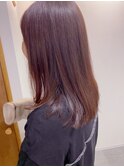 【お客様スタイル】赤みを強めに入れたレッドブラウン