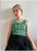 【MILES】アンニュイハンサムショートxイエローブロンド