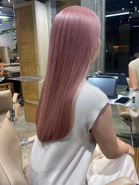 リムレスバイサンク 万代 新潟駅(LIMLESS by cinq) ミルクティーベージュダブルカラーインナーカラーハイライト