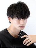 ソフトツイストスパイラルパーマ韓国マッシュウルフツーブロック