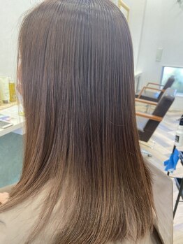 スパアンドヘア リエット(spa&hair Lieto)の写真/クセや広がりでお悩みの方に◎お客様の髪の状態に合わせて薬剤を選定。理想のナチュラルストレートに♪