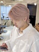 テトラ バイ ネオリーブ 横浜西口店(tetra by neolive)&nbsp;ハイトーン　ピンクベージュ　ケアブリーチ　メンズ