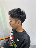 【ベリーショート×パーマ】