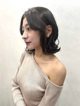 ミエル ヘア 新宿(miel hair) 割れない顔周りくびれボブ【新宿】