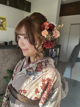 プリーモ ヘアー レガロ(Primo hair REGALO) 振袖着付け+和装ヘアアレンジ