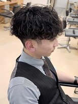 ガーデンヘアー(Garden hair)&nbsp;【中鉢】刈り上げマッシュ 波巻きシャドウパーマ