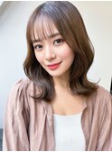 20代30代40代ラベンダーベージュマッシュウルフ立体感美肌