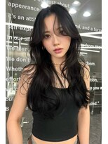 ランズ(LANDS)&nbsp;カーテンバング　レイヤーカット 【韓国ヘア 大阪 梅田】