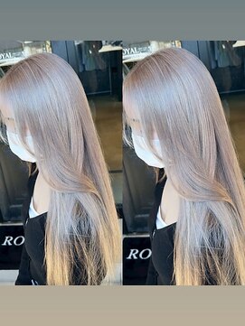 ライン(LYNE) ケアブリーチ/ホワイトアッシュ/ロングストレート