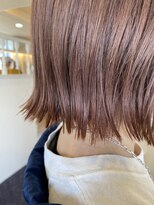 トゥルーブ バイ ファースト 富沢店(trove by first) 切りっぱなしボブ/イルミナカラー