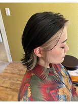 フェイスフレームデザイン(face frame design) 黒金コントラストクールビューティーカラー、カッコいい!!