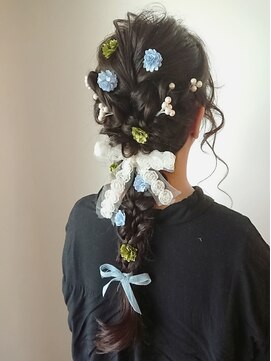 ヘア メイク リン(hair make rin) ルーズに崩して編み込み☆★☆