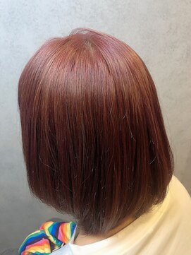 ヘアサロンエムフィス 池袋東口(HAIR SALON M Fe's) 外ハネボブ/アッシュブラウン/ネオウルフ/デザインカラー