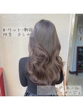 ワット 原宿店(W) 艶髪×ヨシンモリスタイル担当ヨシナリ