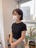 アンドチル 渋谷(AND CHILL)&nbsp;ぱつっとミニボブ/カジュアル/切りっぱなし【AND CHILL渋谷】