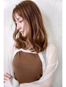 グランアージュ 船橋南口店(grandage) 韓国風/ラグジュアリーミディ伸ばしかけヘア/ココアベージュ