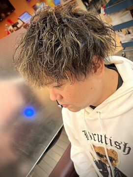 銀座マツナガ 浅草店 ツイストスパイラルパーマ/ツーブロック/アップバング/ビジネス