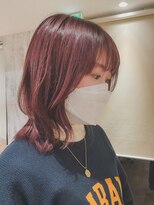 クラップス 上大岡(CLAPS)&nbsp;チェリーレッド/ツヤカラー/韓国ヘア/ウルフ/【1ブリーチ】