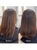 縮毛矯正＆カラー［藤沢/髪質改善］