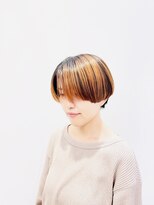 モリオフロムロンドン 松戸店(Morio from London)&nbsp;【松戸 藤原】オレンジカラーショート 大人かわいい