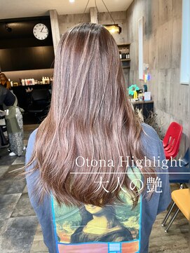ハク(haku) ハイライト×レイヤーカット　髪質改善カラー
