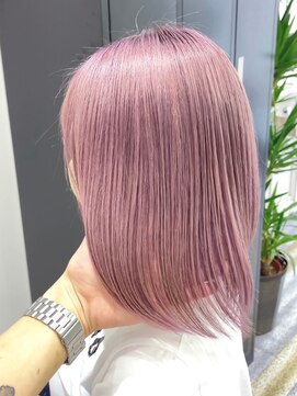 アフューズバイストゥー(Vfuse by StueW) 艶髪ボブ×ホワイトピンク［岡山][倉敷][水島］