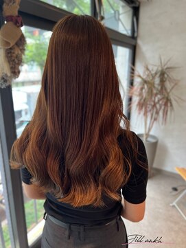 ジル アンク(Jill ankh) 《Jillankh 姫路駅前》ベージュブラウン　オレンジみ消し　艶髪