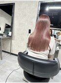 ブリーチ無しでも作れるピンク系