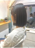 【美髪ストレート】コンパクトなシンプルボブ♪