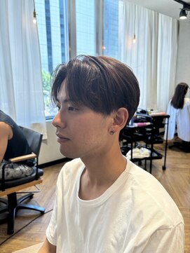 ハイル(KHAIR) センターパート　ベージュカラー　《谷　昂将》