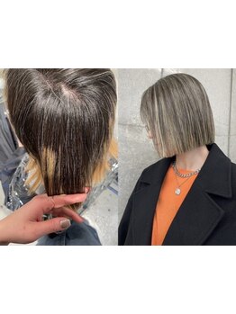 【覚王山駅徒歩1分◎】こだわりの技術を駆使した「白髪ぼかしハイライト」でお悩みを解決♪