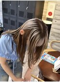 アンブレラカラーデザインカラーインナーカラーハイトーンロング