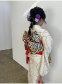 七五三編みおろしアレンジ