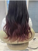 ワインレッドグラデーションカラー！