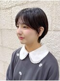 就活ショート　ハンサムショート　前髪　京都美容室　進詩織