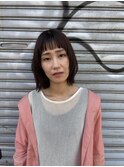 顔周りレイヤーボブ/外ハネボブ/小顔カット/前髪あり前髪なし/