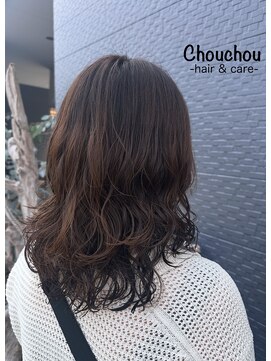 シュシュ(Chouchou) ミディアムレイヤー×ウェーブパーマ