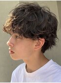 原宿シャドウパーマメンズカットシースルーマッシュカットfifth