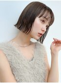 【北澤華】オリーブグレー/ボブ/顔周り/小顔/レイヤー/髪質改善
