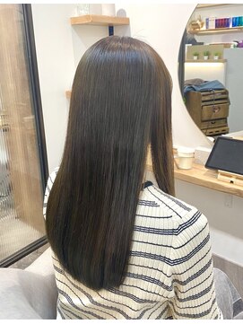 シア 綾瀬店(SHEER) 暗めベージュ／ロング／綾瀬／髪質改善／オージュア／SHEER