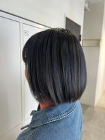 トッカ ヘアアンドトリートメント 大宮店(tocca) 【アンブレラカラー】ブルーの筋で自分だけのデザインカラー