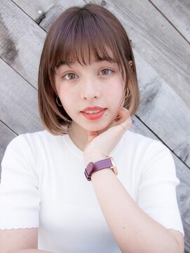 ルティア(Lutia) シースルーバング ショートボブ 似合わせカット