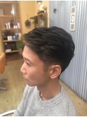 ツーブロアップバング