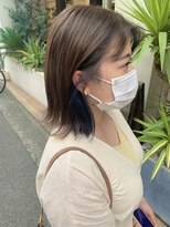 ドゥニカ(donica) インナーブルー×アッシュベージュ20代30代40代